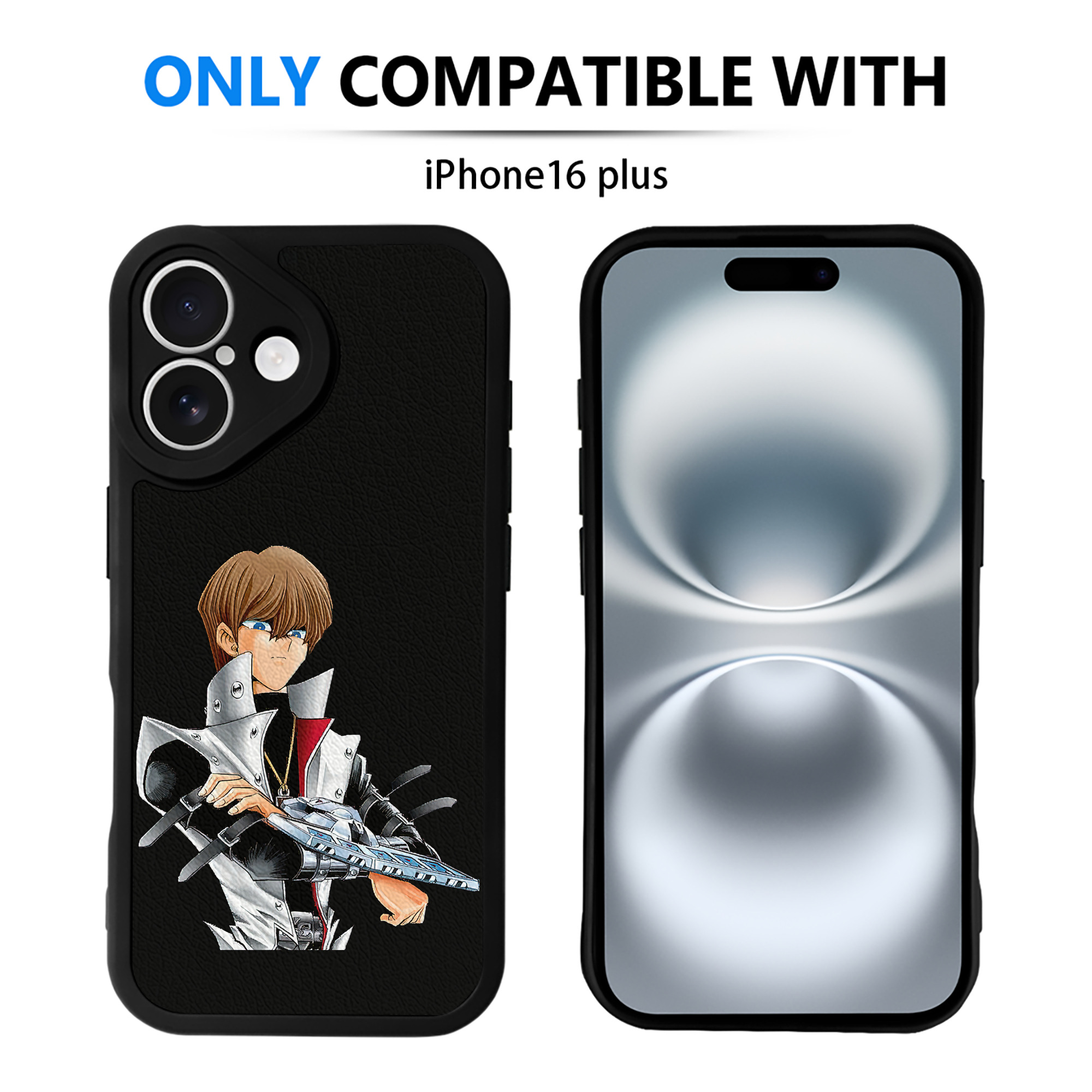 遊☆戯☆王 Yu-Gi-Oh! 【iPhone 16シリーズ対応】シリコンスマホケース（レザー調） 材質：シリコン